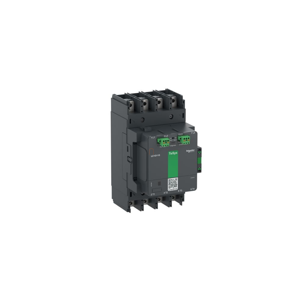 TeSys Giga advanced 4P mágneskapcsoló 150A, AC3, 200-500V AC/DC tekercsfeszültség LC1G1504LSEA Schneider