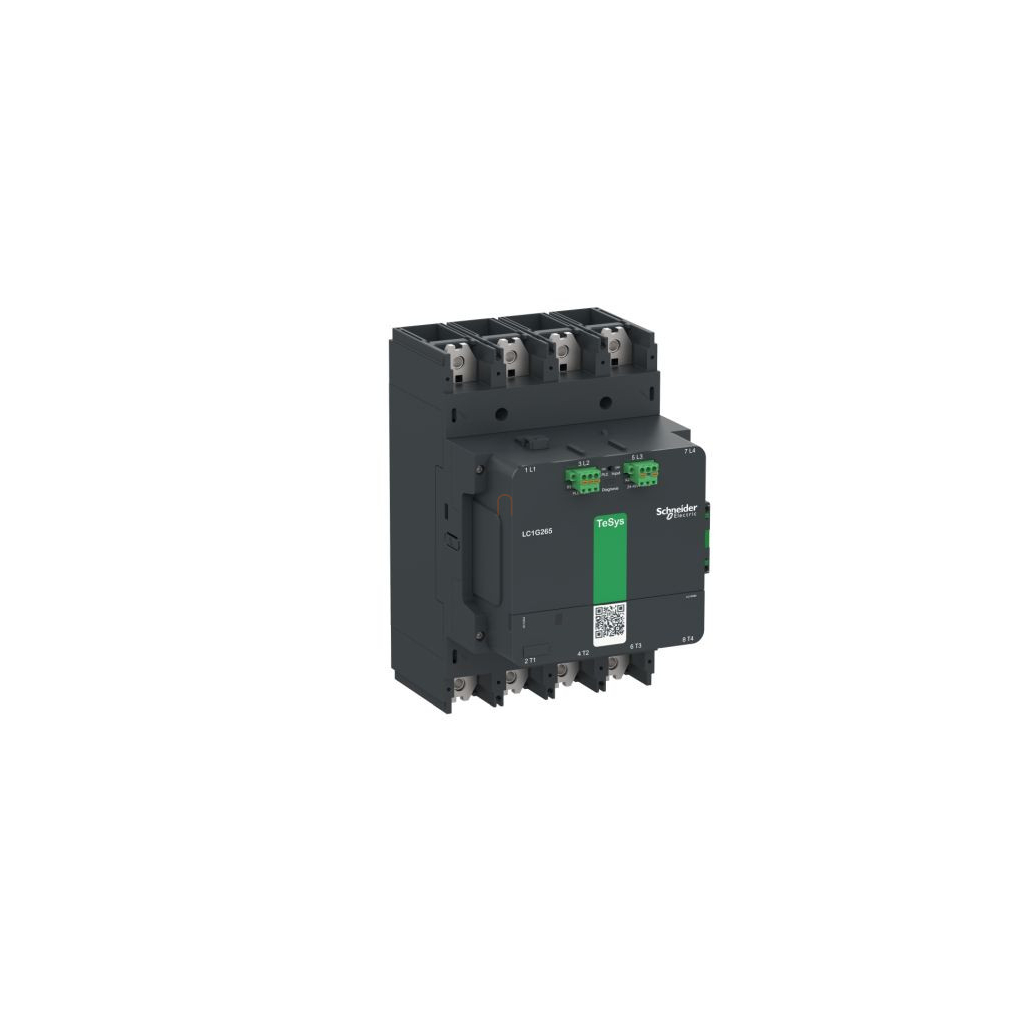 TeSys Giga advanced 4P mágneskapcsoló 265A, AC3, 200-500V AC/DC tekercsfeszültség LC1G2654LSEA Schneider