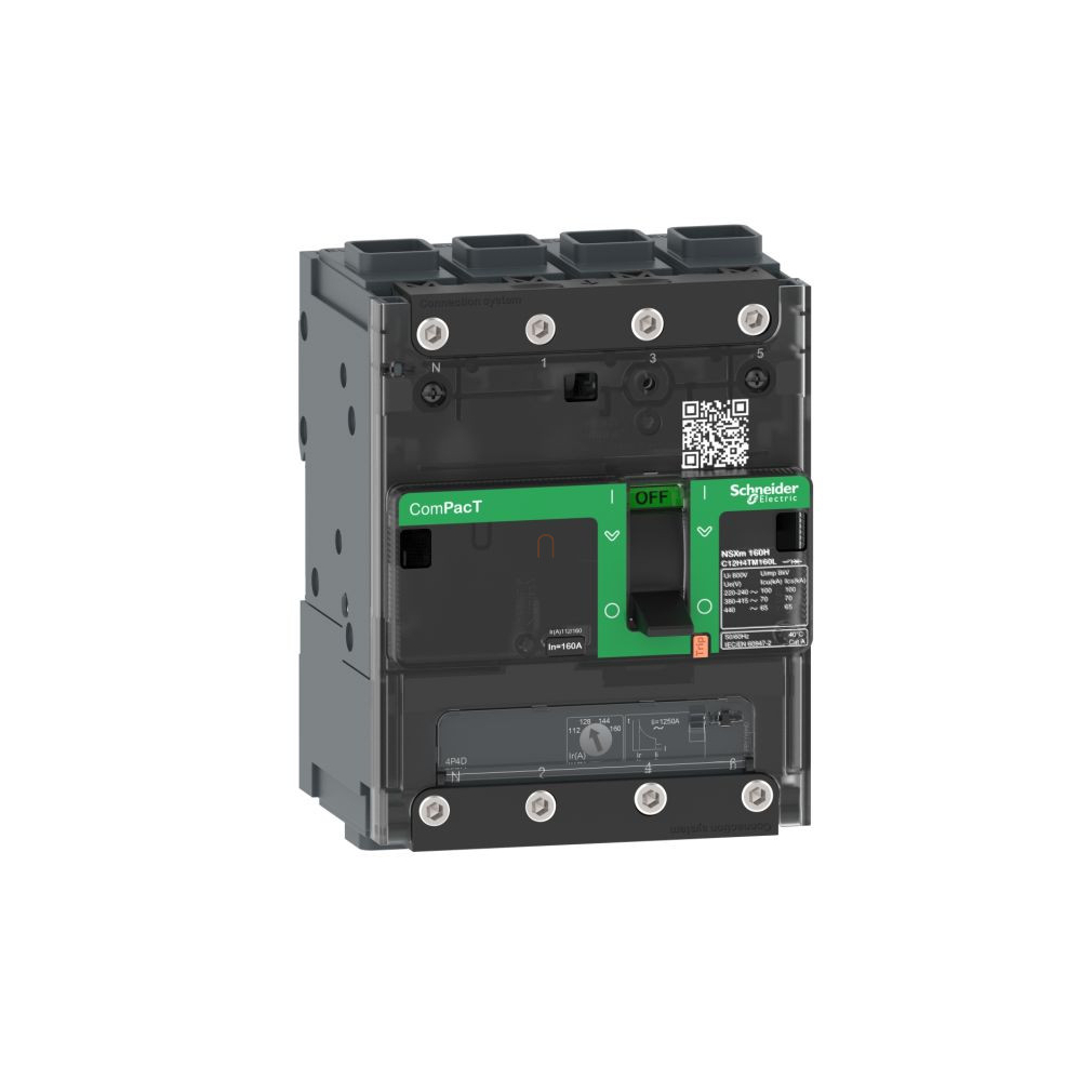 Compact NSXm16kA TM80D megszakító 4P/3T EverLink csatlakozókkal C11E6TM080L Schneider