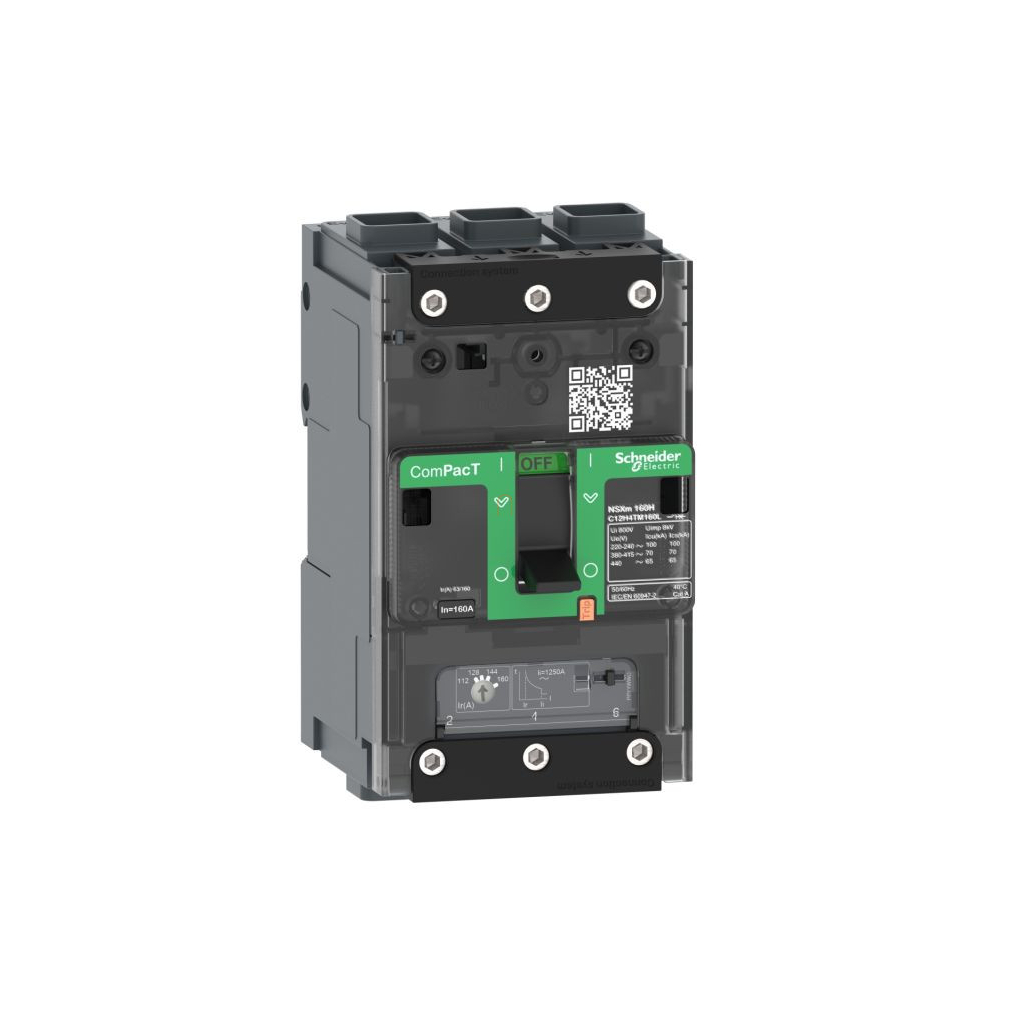 Compact NSXm 25kA TM25D megszakító 3P EverLink csatlakozókkal C11B3TM025L Schneider