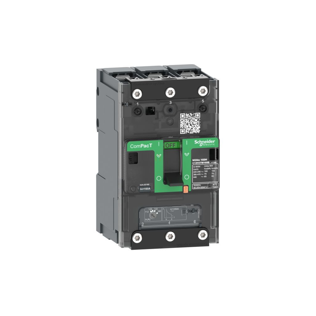 Compact NSXm 25kA TM32D megszakító 3P síncsatlakozókkal C11B3TM032B Schneider