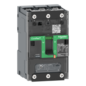   Schneider Electric ComPacT NSXm (2021) - C12F3TM160B - Megszakító (36 kA 415 VAC) , 3P 3d, 160 A beállítás TMD kioldóegység, sajtolható sarukkal és síncsatlakozókkal