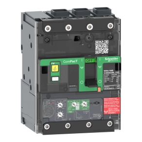   Schneider Electric ComPacT NSXm (2021) - C11E34V100L - Megszakító (16 kA 415 VAC) , 3P 3d, 100 A beállítás Micrologic 4.1 kioldóegység, EverLink csatlakozókkal