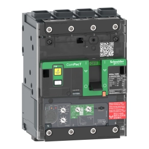   Schneider Electric ComPacT NSXm (2021) - C12H44V160L - Megszakító (70 kA 415 VAC) , 4P 4d, 160 A beállítás Micrologic 4.1 kioldóegység, EverLink csatlakozókkal