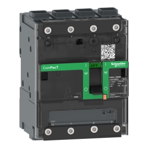  Schneider Electric ComPacT NSXm – Szakaszoló kapcsoló, 4 pólusú, 50A névleges áram, 690V AC, EverLink csatlakozás, IP40 védettség, ipari kapcsolókészülék; C114050LS