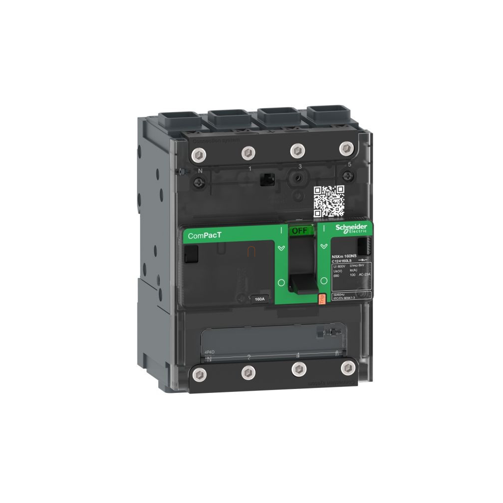 Compact NSXm szakaszoló 160NA 4P EverLink csatlakozókkal C124160LS Schneider