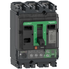   Schneider Electric ComPacT NSX (2021) - C25B34V100 - Megszakító NSX250B, 25 kA 415 VAC, MicroLogic 4.2 Vigi kioldóegység 100 A, 3P3d