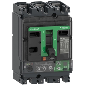 Schneider Electric ComPacT NSX (2021) - C10N34V040 - Megszakító NSX100N, 50 kA 415 VAC, MicroLogic 4.2 Vigi kioldóegység 40 A, 3P3d