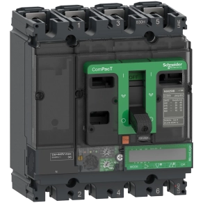  Schneider Electric ComPacT NSX (2021) - C10F47E040 - Megszakító NSX100F, 36 kA 415 VAC, MicroLogic 7.2 E Vigi kioldóegység 40 A, 4P4d