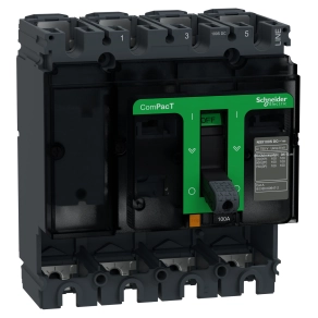 Schneider Electric ComPacT for DC (2021) - C10S4D - Alapkészülék NSX100S 100kA DC 4P 100A