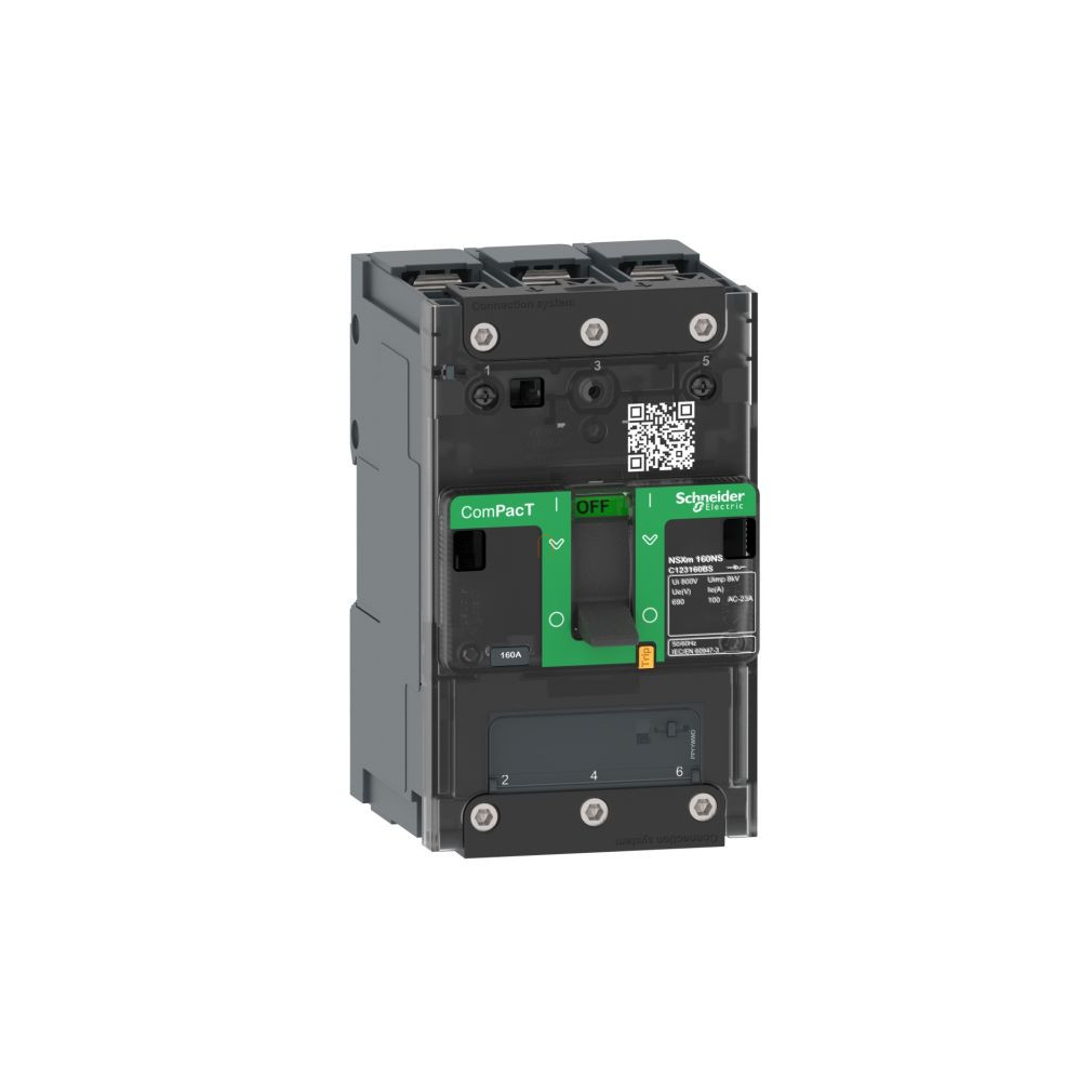 Compact NSXm szakaszoló 160NA 3P síncsatlakozókkal C123160BS Schneider