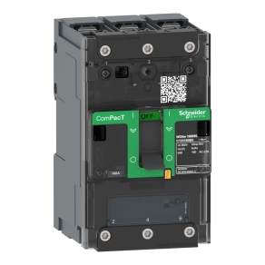 Schneider Electric ComPacT NSXm NA (2021) - C123160BS - Kapcsoló 160NA AC 3P 160A kábeles csatlakozás