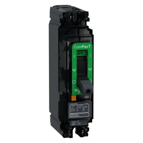 Schneider Electric ComPacT NSX (2021) - C10N1TM050 - Megszakító NSX100N AC/DC, 25 kA 240 VAC, TMD kioldóegység 50 A, 1P1d
