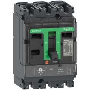   Schneider Electric ComPacT NSX (2021) - C16B3TM100 - Megszakító NSX160B, 25 kA 415 VAC, TMD kioldóegység 100 A, 3P3d