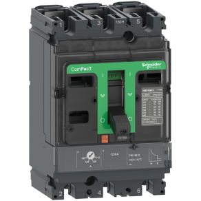   Schneider Electric ComPacT NSX (2021) - C16B3TM160 - Megszakító NSX160B, 25 kA 415 VAC, TMD kioldóegység 160 A, 3P3d