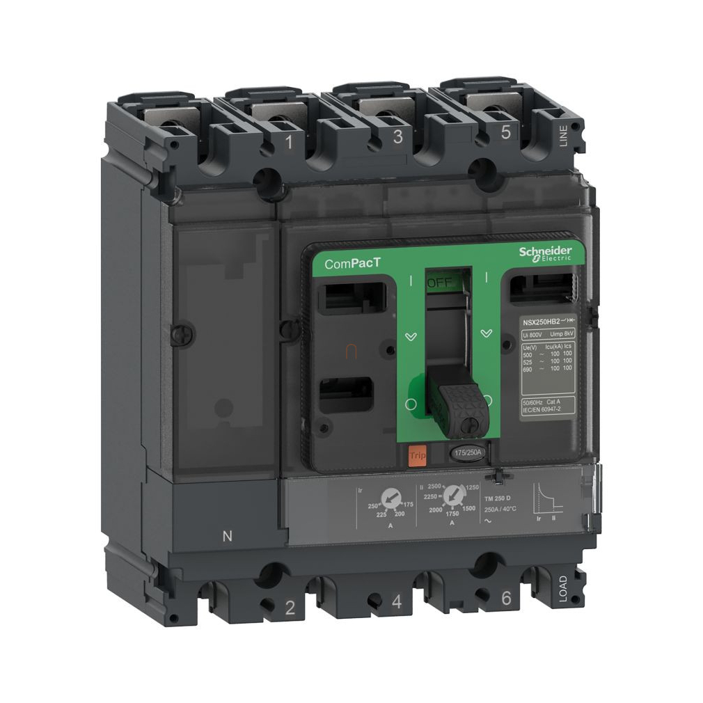 4P3D TM125D NSX160F komplett megszakító C16F6TM125 Schneider