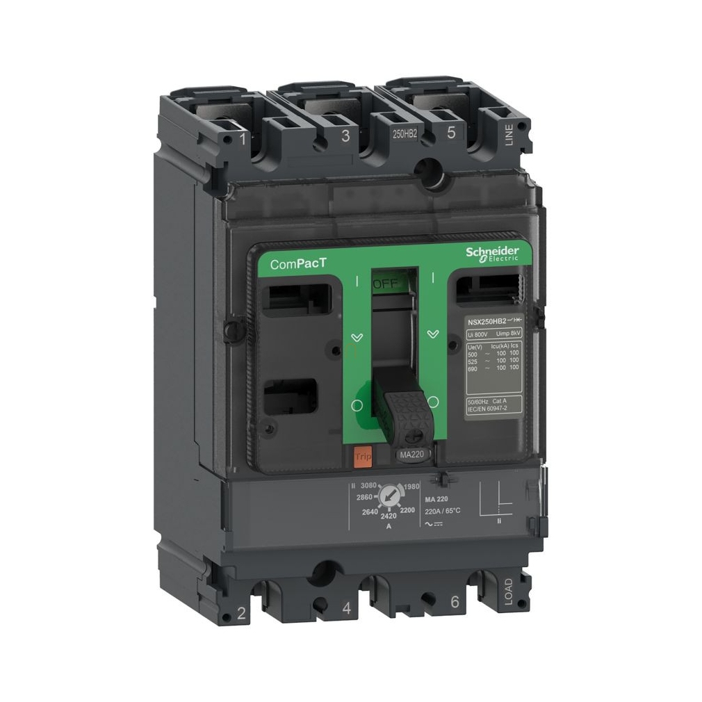 3P3D MA12.5 NSX100F komplett megszakító C10F3MA013 Schneider