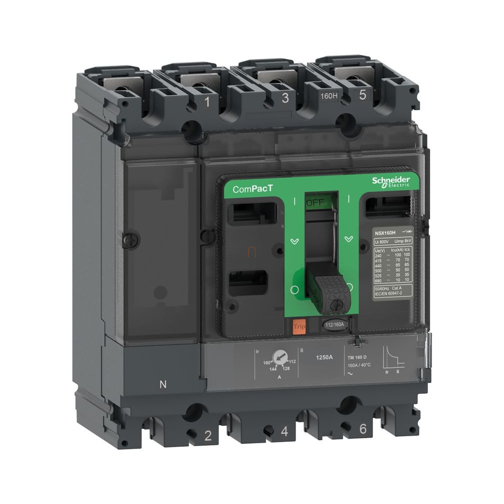 4P3D TM100T NSX100H komplett megszakító C10H6TM100 Schneider
