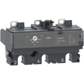 Schneider Electric ComPacT NSX (2021) - C163TM160 - Kioldóegység TM160D NSX 160/250 megszakítóhoz, termikus-mágneses, beállítás 160 A, 3P3d