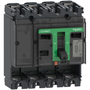   Schneider Electric ComPacT NSX (2021) - C25S4 - Megszakító alapkeret, NSX250S, 100 kA 415 VAC 50/60 Hz, 250 A, kioldóegység nélkül, 4P