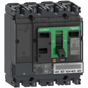   Schneider Electric ComPacT NSX (2021) - C10R45E040 - Megszakító NSX100R, 200 kA 415 VAC, MicroLogic 5.2 E kioldóegység 40 A, 4P4d