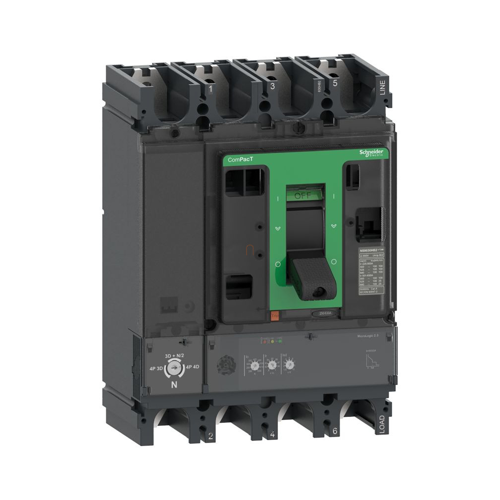 4P4D Micrologic 2.3 250A NSX400N komplett megszakító C40N42D250 Schneider
