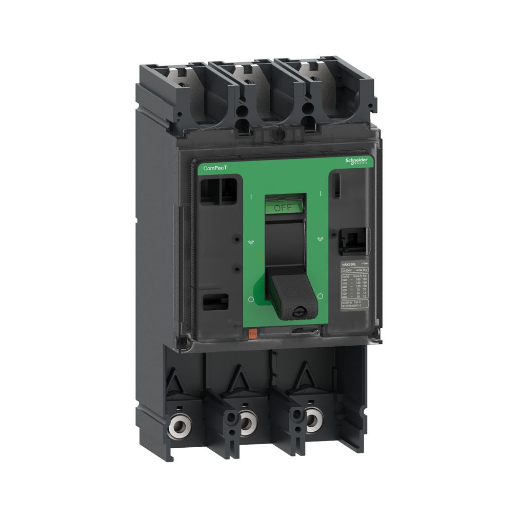 C40N3 Megszakító alapkeret, ComPacT NSX400N, 50 kA 415 VAC 50/60 Hz, 400 A, kioldóegység nélkül, 3P Schneider