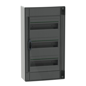   Schneider Electric PrismaSeT XS - LVSXR313 - Szekrény, füstszínű ajtó, falon kívüli, 3x13 modul, PEN