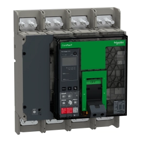 Schneider Electric ComPacT NS (2021) - C100N45EFM - 1000 N 4P fix kézi vezérlésű készülék mellső csatlakozás Micrologic 5.0E
