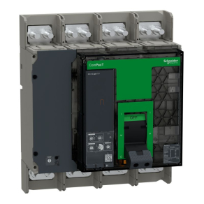  Schneider Electric ComPacT NS (2021) - C125H450FM - 1250 H 4P fix kézi vezérlésű készülék mellső csatlakozás Micrologic 5.0