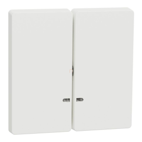  Schneider Electric Merten System Design - MTN3420-6037 - Dupla billentyű, fényjelzős funkciókhoz, mattfehér