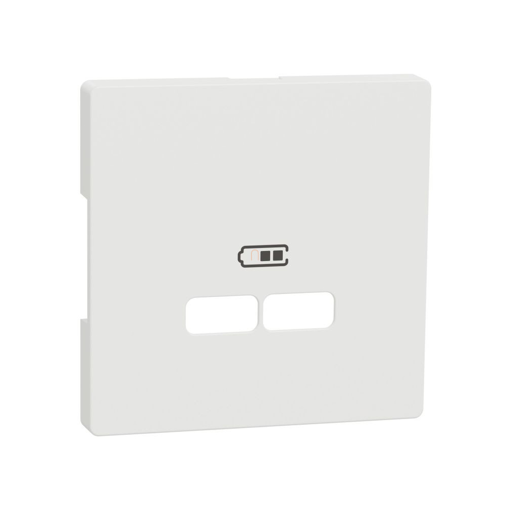 Merten Fedlap, USB töltőkhöz, System-D, mattfehér MTN4367-6037 Schneider