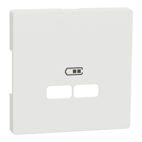   Schneider Electric Merten System Design - MTN4367-6037 - Fedlap USB töltőkhöz, mattfehér