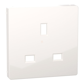   Schneider Electric Merten System M - MTN2120-0319 - Fedlap, brit csatlakozóaljzathoz, polárfehér