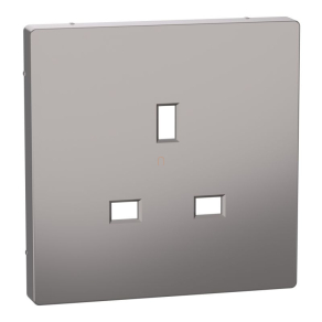   Schneider Electric Merten System Design - MTN2120-6050 - Fedlap brit csatlakozóaljzathoz, nikkel