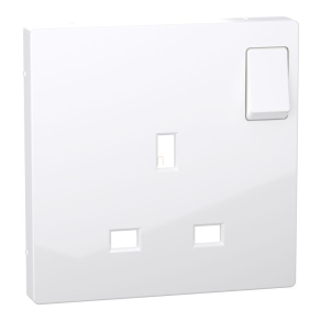   Schneider Electric Merten System Design - MTN2122-6035 - Fedlap kapcsolható brit csatlakozóaljzathoz, lótuszfehér