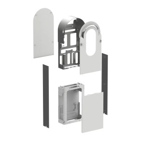 Schneider Electric EVlink Pro AC EVA1RFKS1 Metal acél álló telepítési készlet 1 elektromos autó töltőállomás telepítéséhez