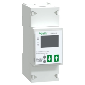 Schneider Electric iEM2000 series - A9MEM2455 - modular single phase power meter iEM2455 - 230V - 100A with communication Modbus