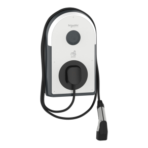   Schneider Electric EVlink Pro AC EVB3S07NCA elektromos autó töltőállomás 1*32 Amper - 7,4kW, beépített kábellel + 6mA RDC-DD védelem + 30mA Asi áramvédő kapcsoló + MNx