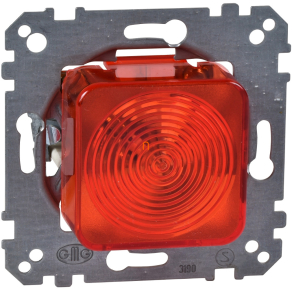   Schneider Merten jelzőfény (E10-es foglalattal), piros fedlappal MTN319018