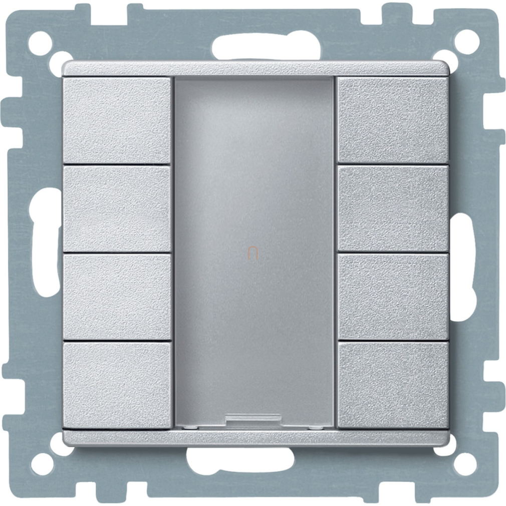 Merten-KNX 4-es nyomógomb , SystemM, alumínium MTN627860 Schneider