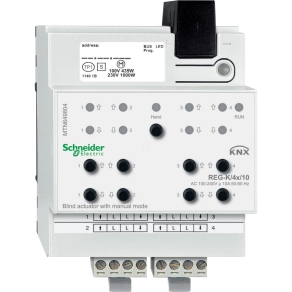  Schneider Electric KNX - MTN649804 - Merten-KNX REG-K/4x/10 zsalumozgató aktor kézi üzemmóddal