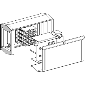 Schneider Electric Canalis KSA - KSA500FA4 - Régi KS 500A - es sínhez adapter