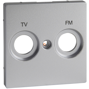   Schneider Merten System M TV-R fedlap, 2 kimenettel, alumínium MTN299560