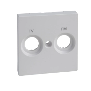 Schneider Merten System M TV-R fedlap, 2 kimenettel, aktívfehér MTN299925