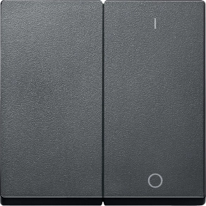 Schneider Merten System M dupla billentyű, I/O, antracit MTN312014