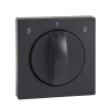 Schneider Electric Merten System-M - MTN437114 - Fedlap, forgatógombos ventilátor kapcsolóhoz, System-M, antracit