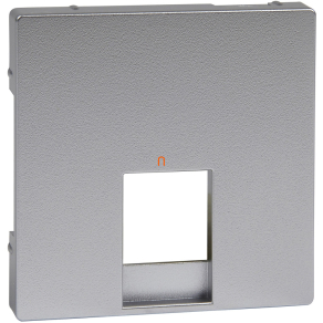   Schneider Merten System M fedlap telefon csatlakozó aljzathoz, alumínium MTN463560