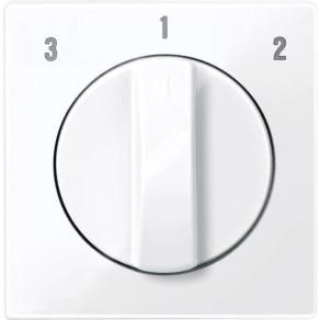 Schneider Electric Merten System-M - MTN567325 - Fedlap, forgatógombos ventilátor kapcsolóhoz, System-M, aktívfehér