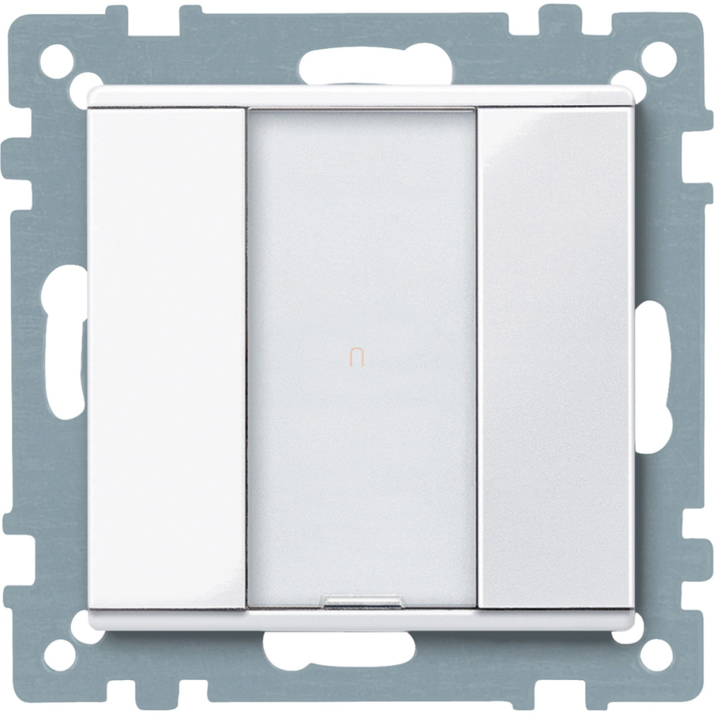 Merten-KNX 1-es nyomógomb , SystemM, aktív fehér, fényes MTN617125 Schneider